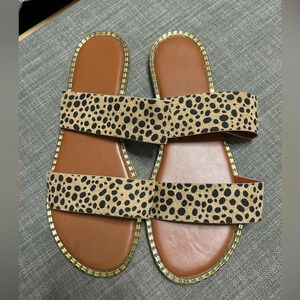 Shein  Cheetah Print Sandals‎